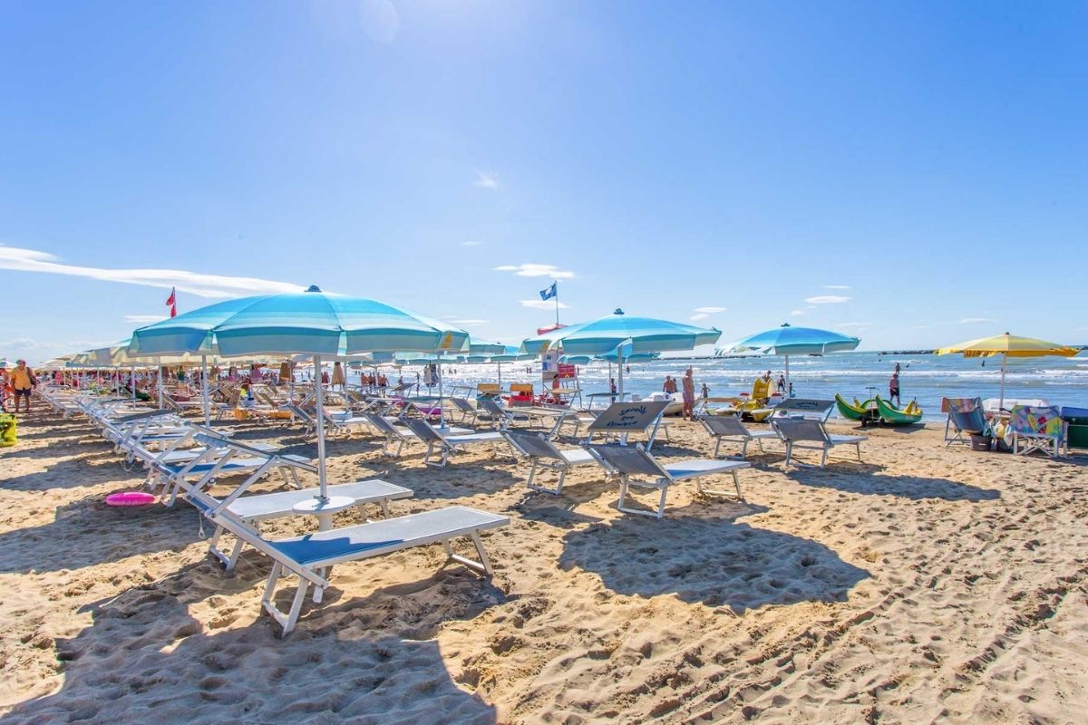 Spiagge di Cesena, vista panoramica sul mare e sulla costa romagnola